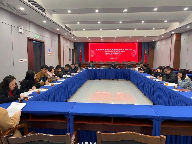 我公司第二党支部召开 2024年度组织生活会暨民主